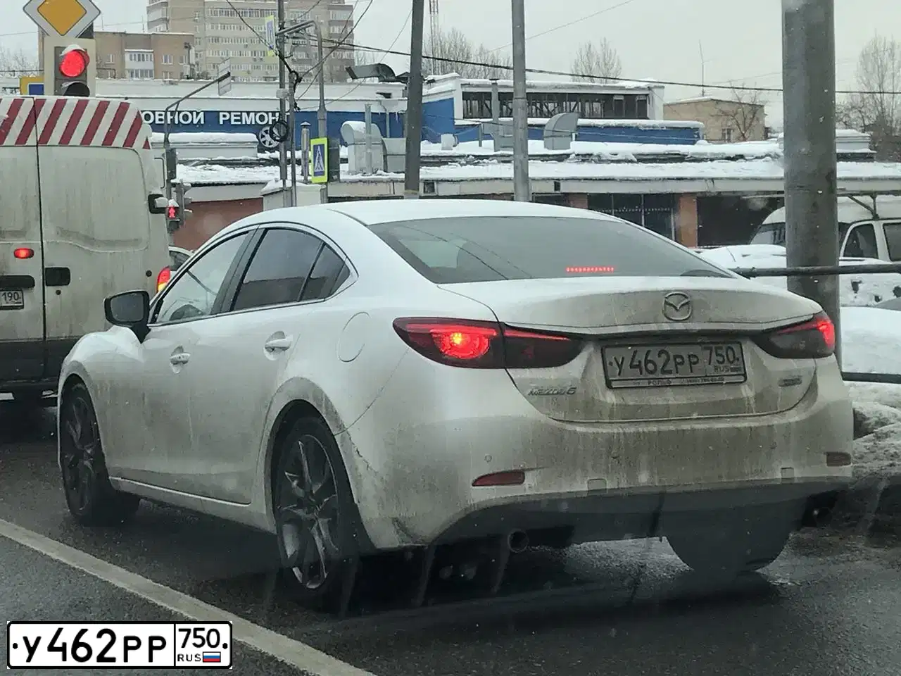Фото автомобиля MAZDA 6, 2017 — госномер М249ЕМ136. Цвет: БЕЛЫЙ ПЕРЛАМУТР