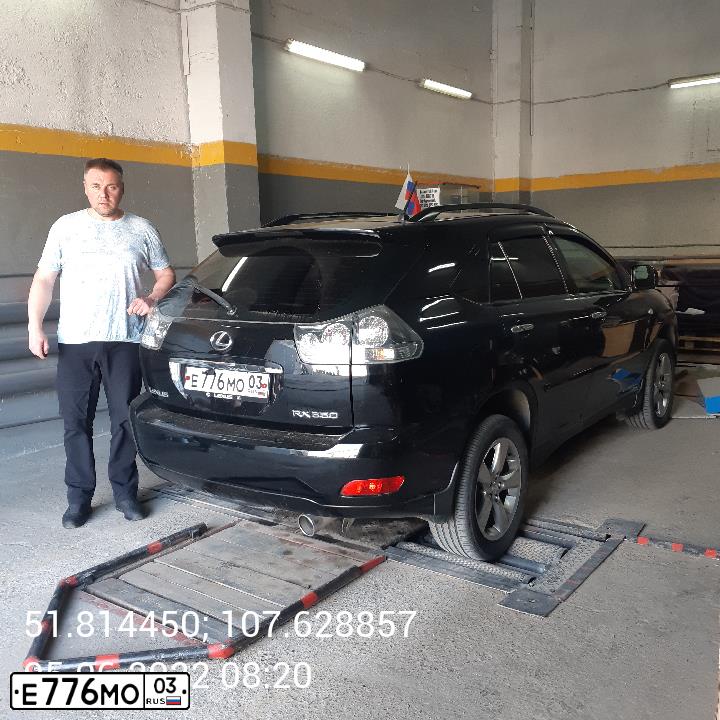Фото автомобиля LEXUS RX, 2007 — госномер К282КЕ29. Цвет: ЧЕРНЫЙ