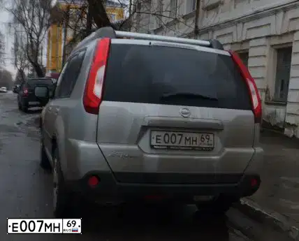 Фото автомобиля HYUNDAI SANTA FE, 2018 — госномер Н102УМ69. Цвет: Белый