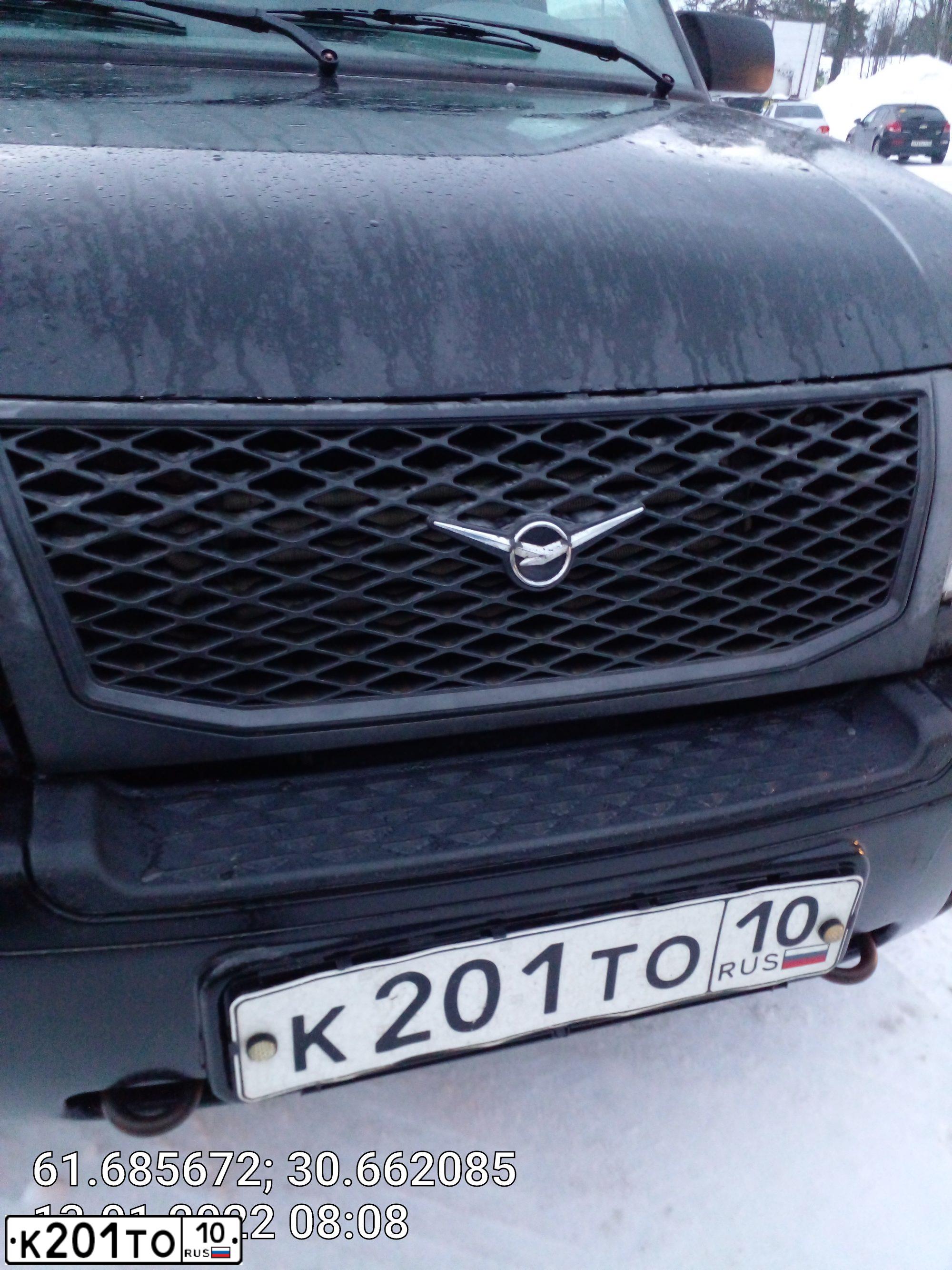 Фото автомобиля UAZ Z 3163 PATRIOT, 2011 — госномер К201ТО10. Цвет: АВАНТЮРИН МЕТАЛЛИК