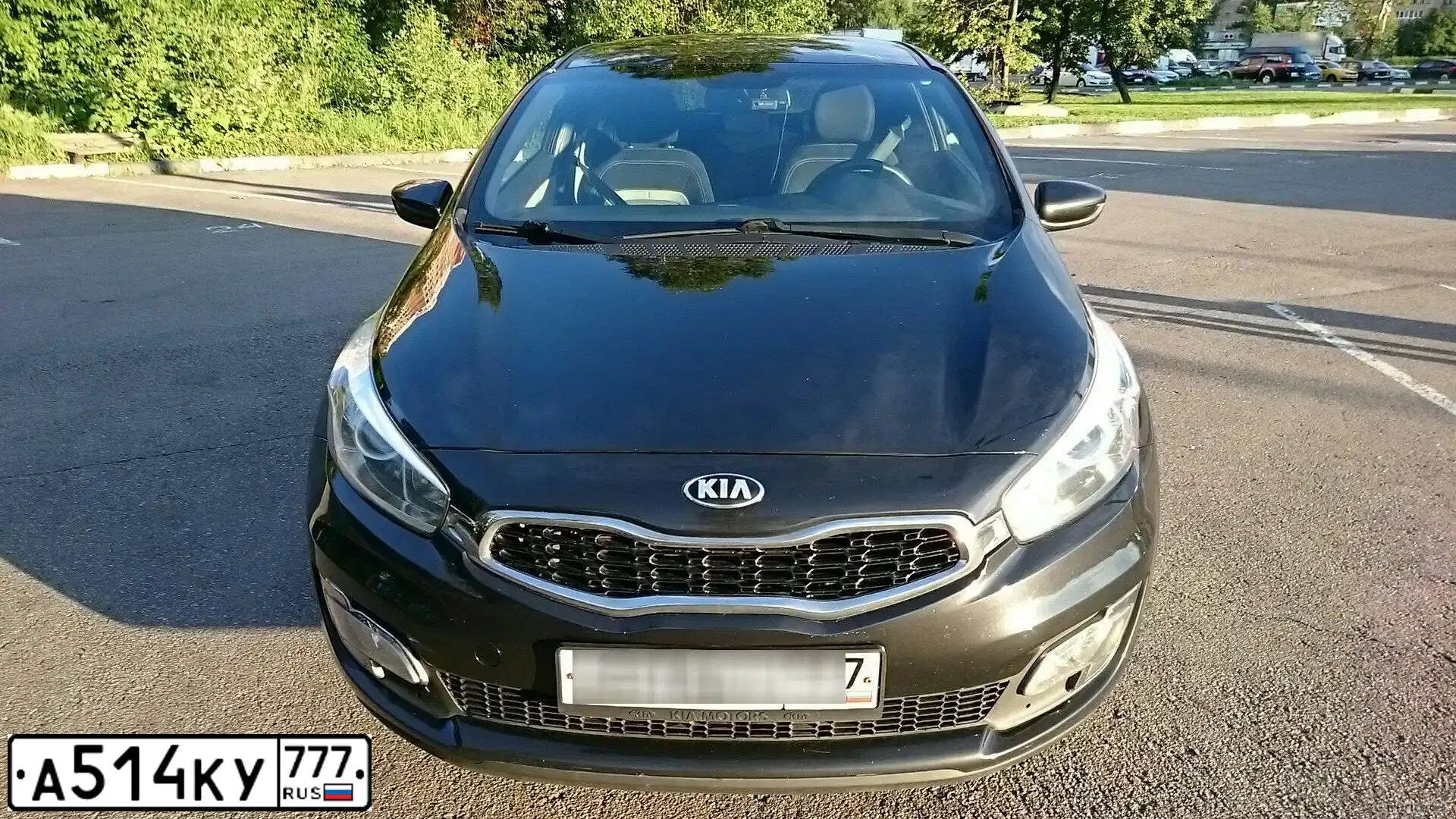 Фото автомобиля KIA CEE'D, 2014 — госномер А514КУ777. Цвет: ЧЕРНЫЙ