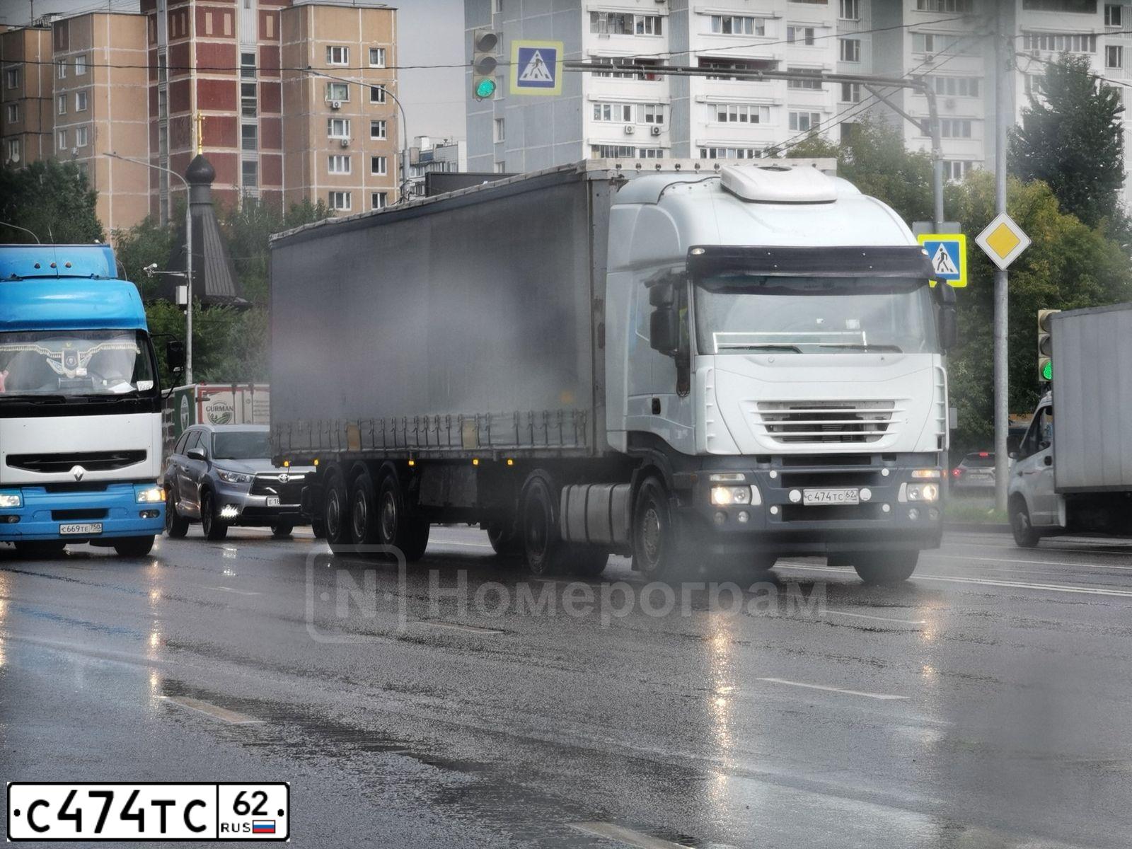 Фото автомобиля IVECO STRALIS, 2003 — госномер С474ТС62. Цвет: Белый