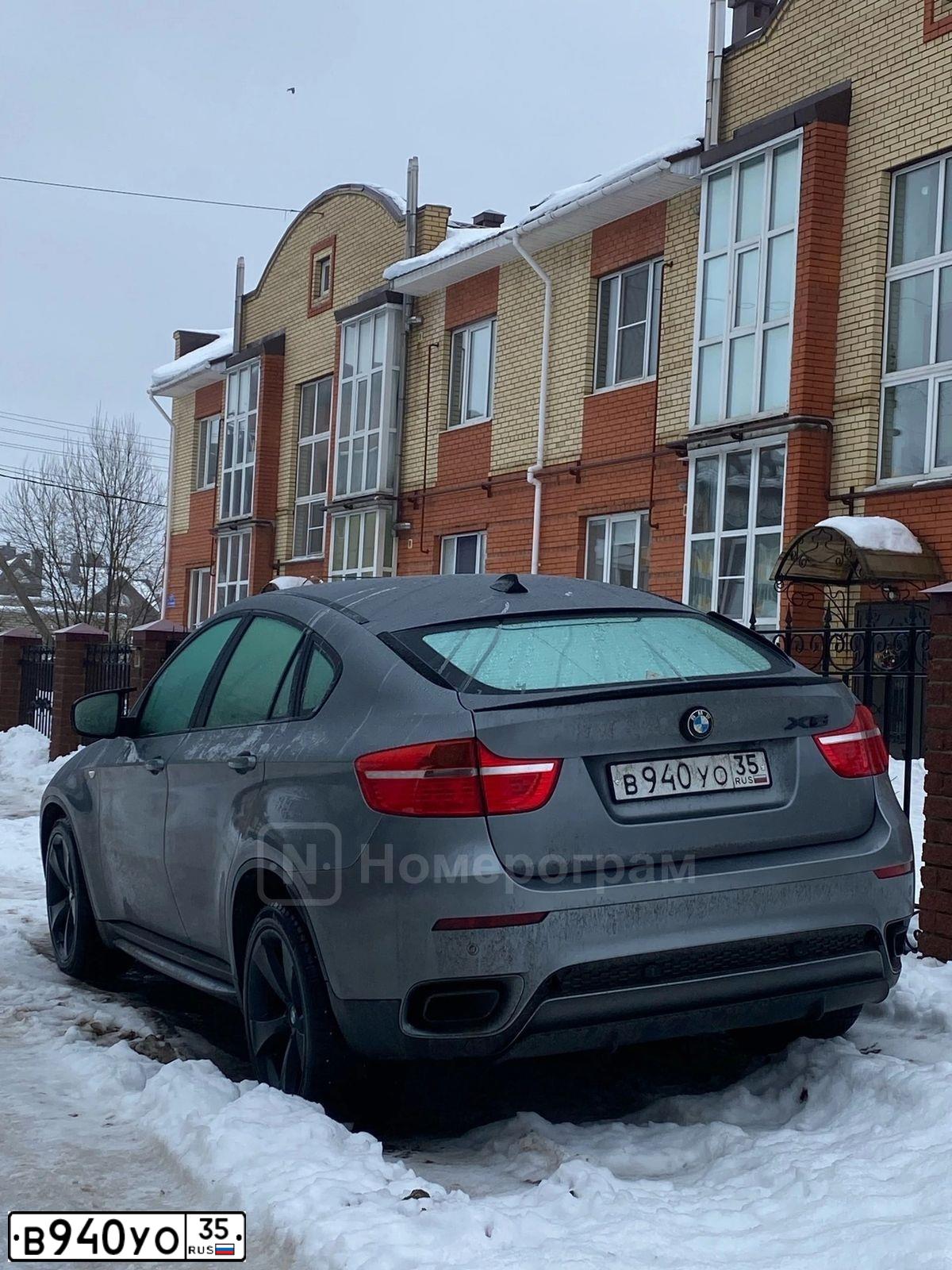 Фото автомобиля BMW X6, 2008 — госномер Х212ТХ750. Цвет: СЕРЫЙ