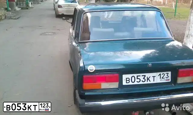 Фото автомобиля LADA 2107 LADA, 2005 — госномер В053КТ123. Цвет: СИНЕ-ЗЕЛЕНЫЙ