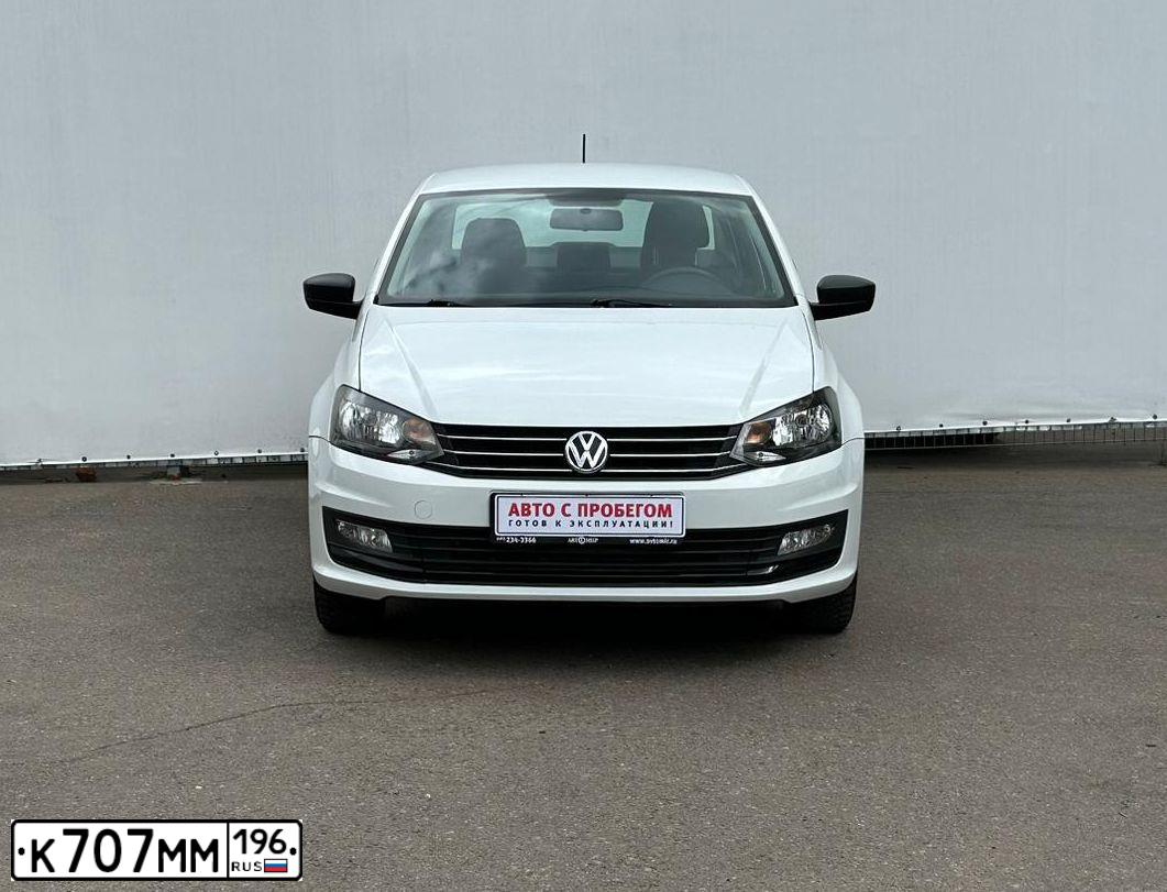 Фото автомобиля VOLKSWAGEN POLO, 2018 — госномер Р767АУ716. Цвет: Белый