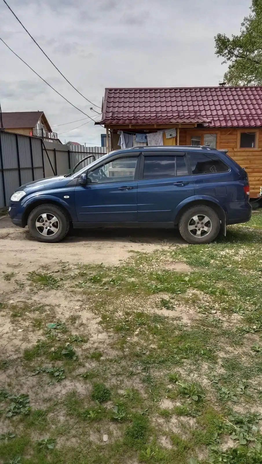 Фото автомобиля SSANGYONG KYRON, 2009 — госномер У399КМ71. Цвет: синий