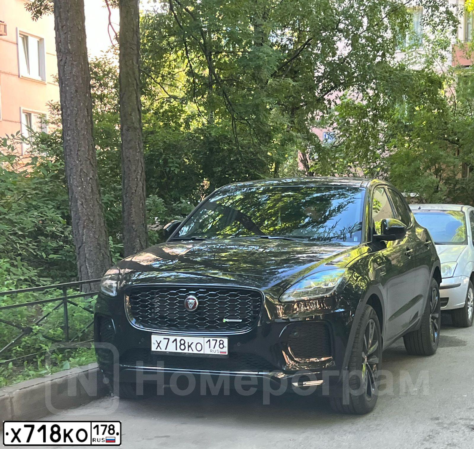 Фото автомобиля NISSAN JUKE, 2017 — госномер Х718КО178. Цвет: ЖЁЛТЫЙ