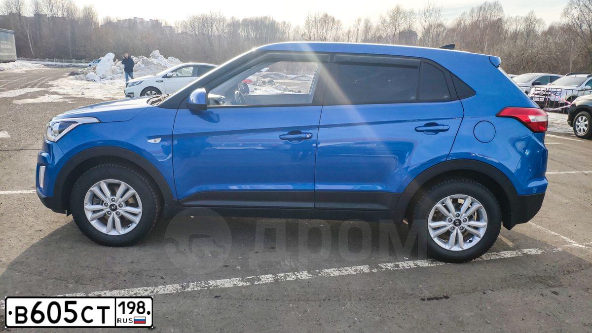 Фото автомобиля HYUNDAI CRETA, 2019 — госномер В288АУ92. Цвет: синий