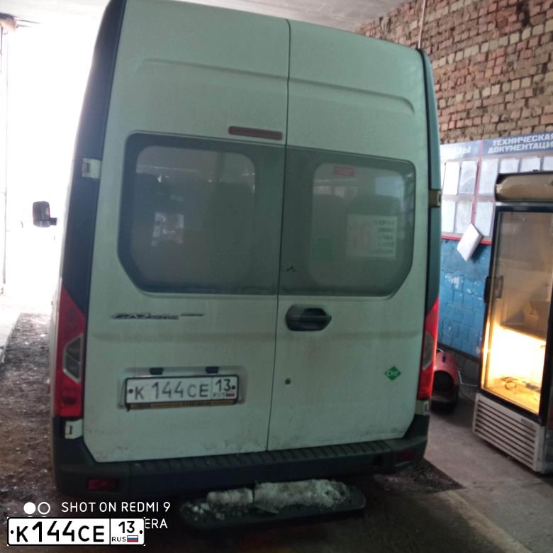 Фото автомобиля GAZ GAZEL NEXT, 2017 — госномер К144СЕ13. Цвет: Белый
