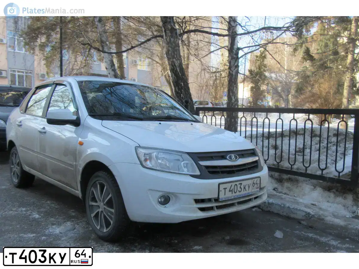 Фото автомобиля LADA GRANTA, 2013 — госномер Н161АВ13. Цвет: Белый