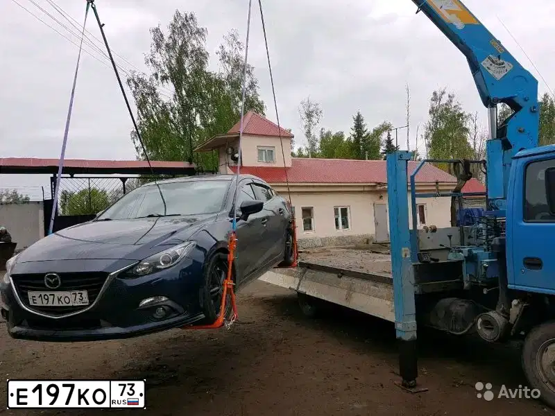 Фото автомобиля MAZDA 3, 2013 — госномер Е197КО73. Цвет: СИНИЙ