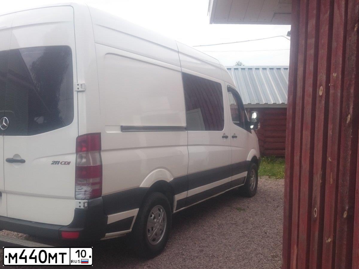 Фото автомобиля MERCEDES S SPRINTER, 2007 — госномер М440МТ10. Цвет: Белый