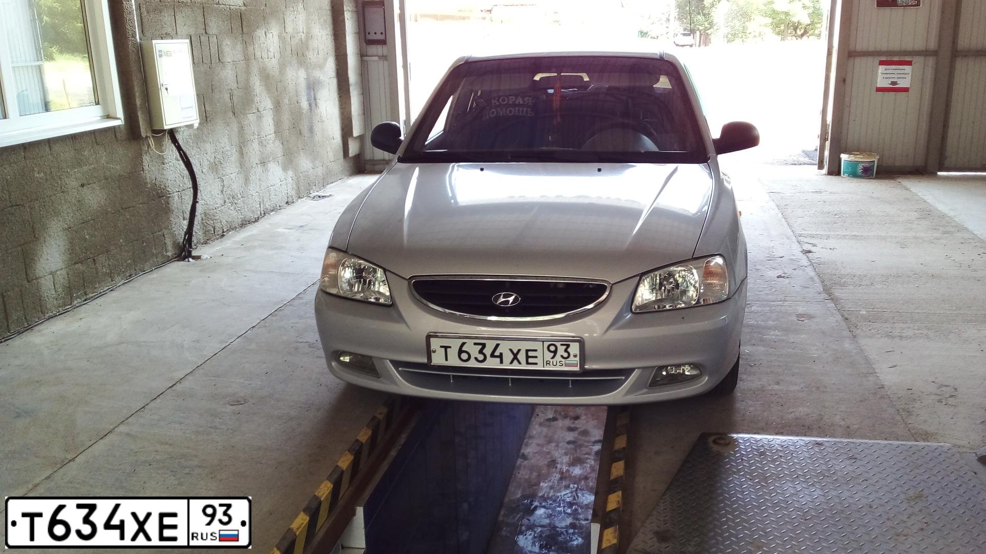 Фото автомобиля TAGAZ ACCENT, 2009 — госномер Т634ХЕ93. Цвет: СЕРЕБРИСТЫЙ