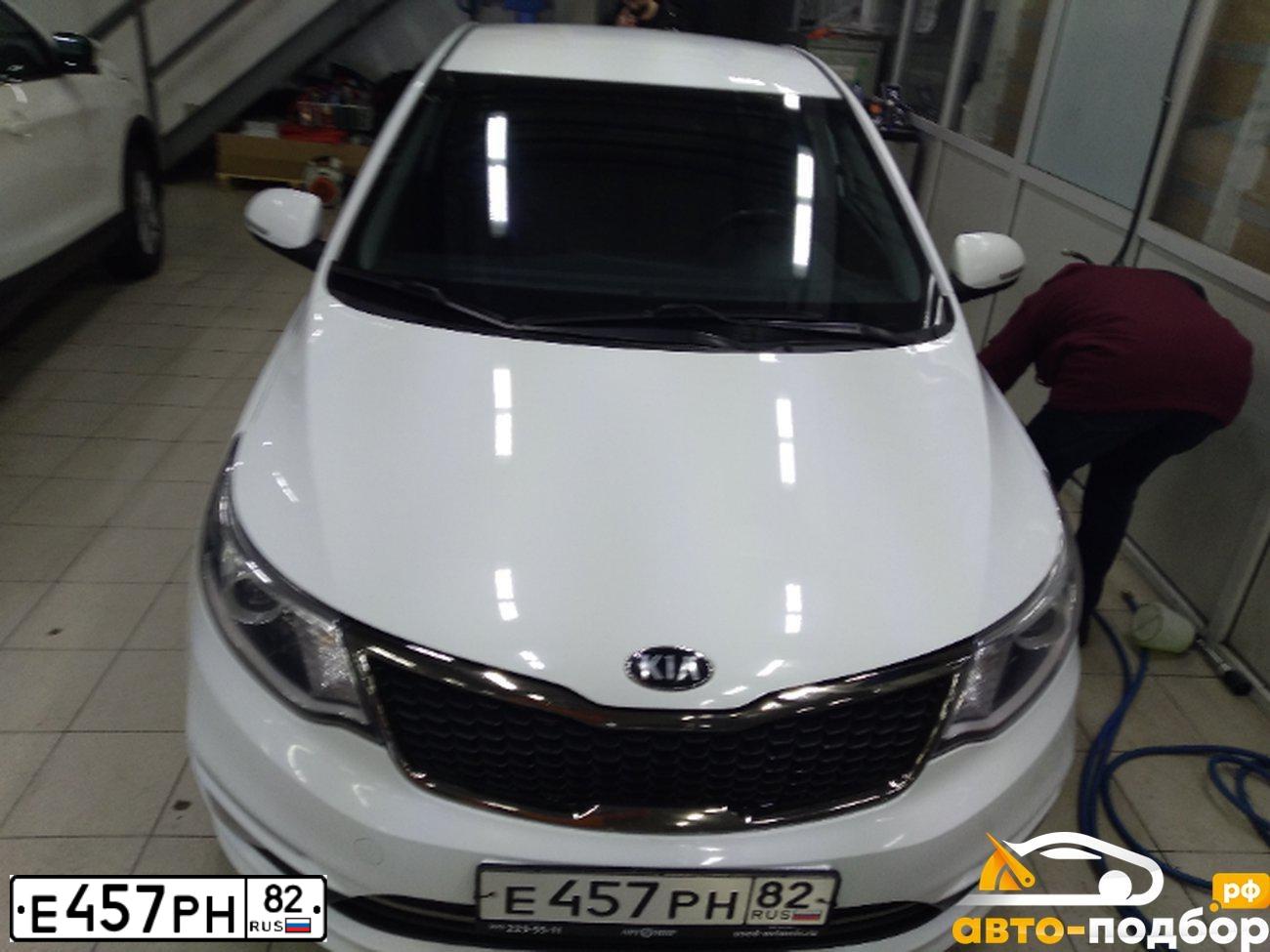 Фото автомобиля KIA RIO, 2016 — госномер У025НВ71. Цвет: Белый