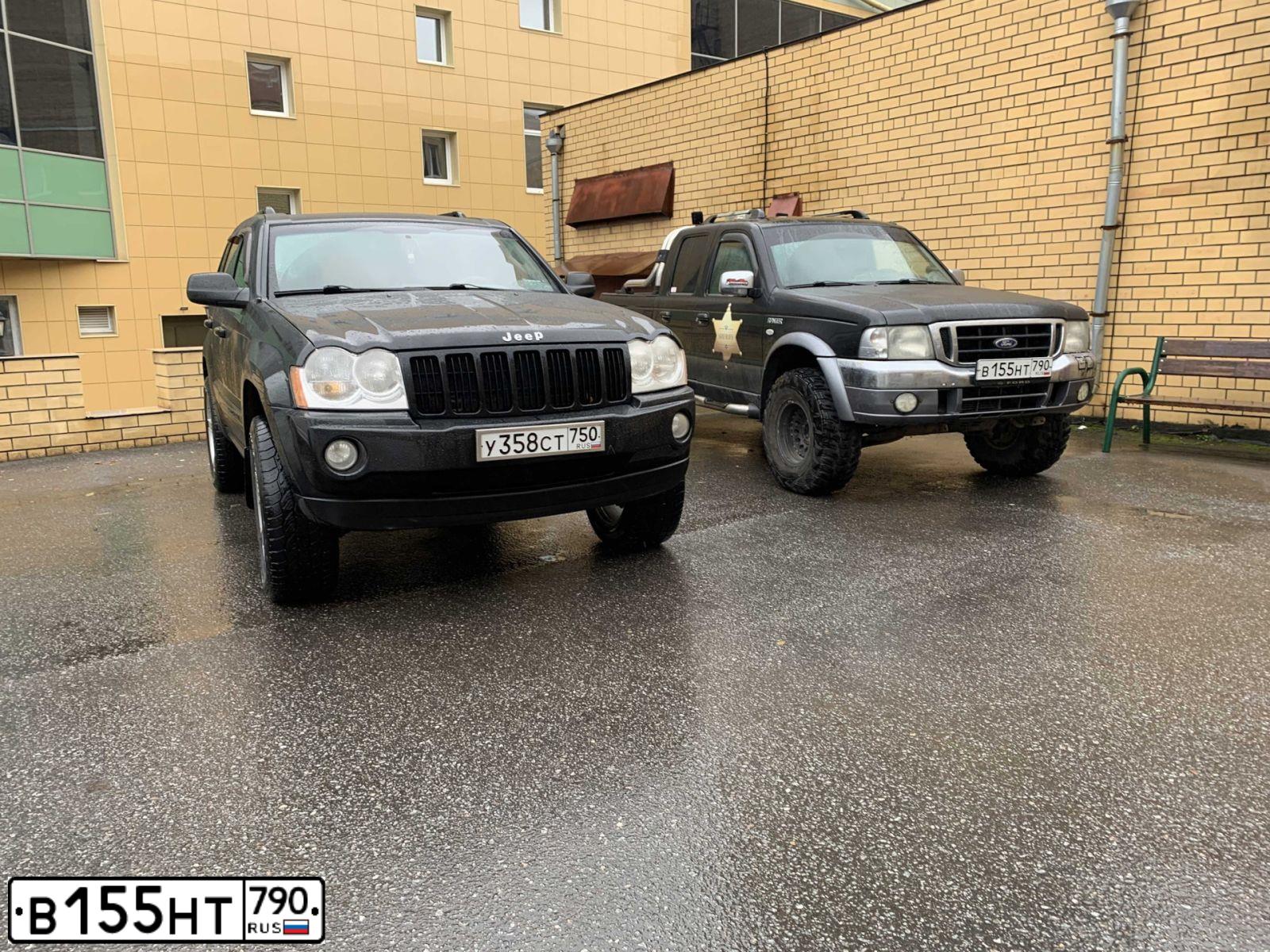 Фото автомобиля FORD RANGER, 2006 — госномер В155НТ790. Цвет: ЧЕРНЫЙ