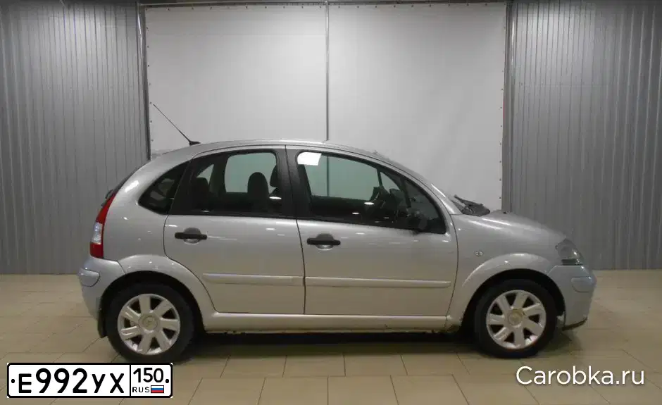 Фото автомобиля CITROEN C3, 2008 — госномер С236СО123. Цвет: СЕРЕБРИСТЫЙ