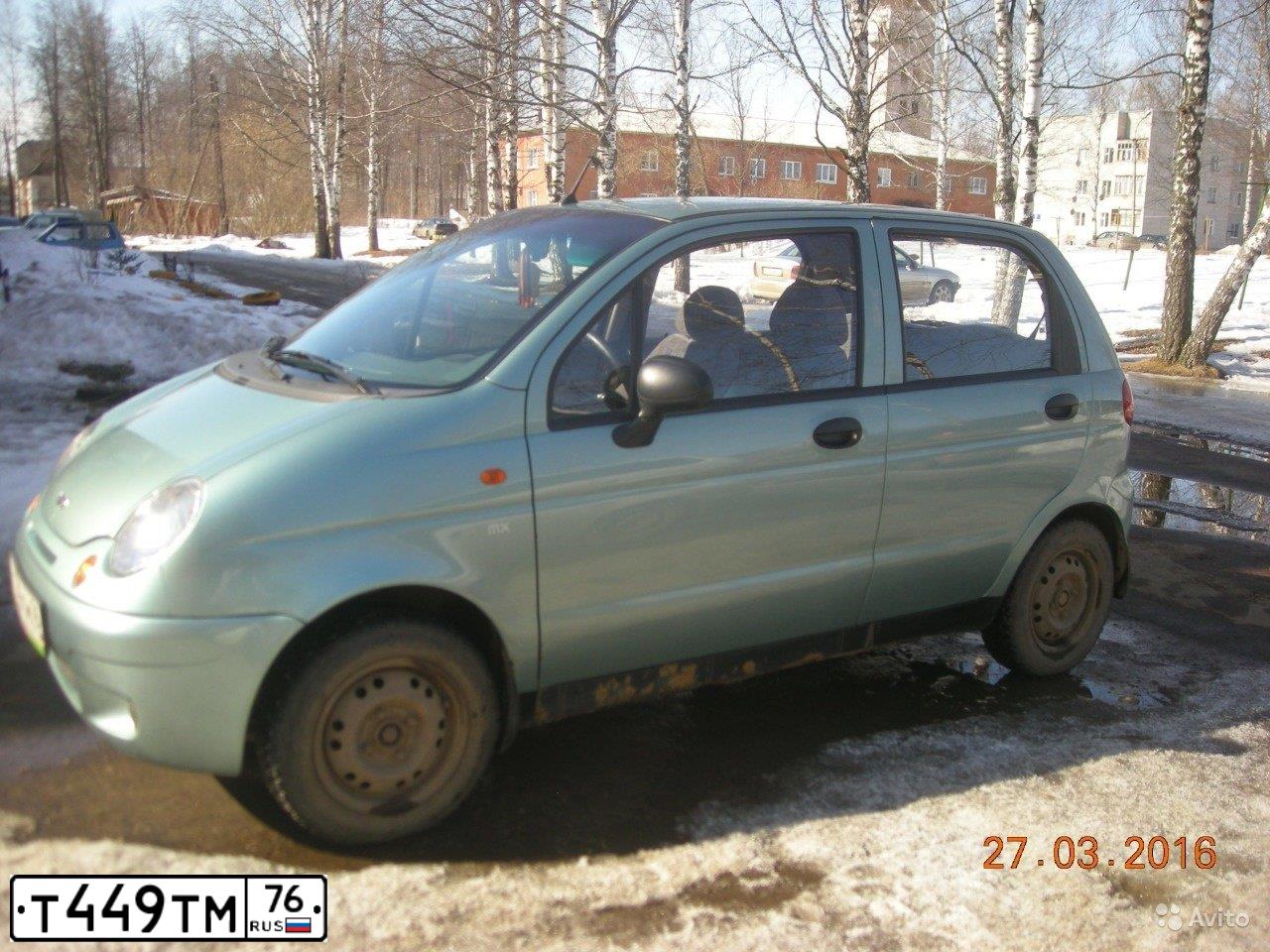 Фото автомобиля DAEWOO MATIZ, 2009 — госномер Т449ТМ69. Цвет: СЕРО-ЗЕЛЕНЫЙ