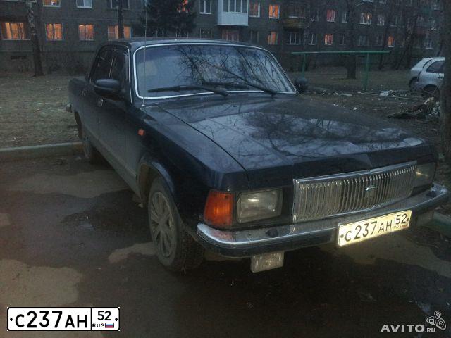 Фото автомобиля GAZ 3102 WOLGA, 2003 — госномер С237АН52. Цвет: ЧЕРНЫЙ