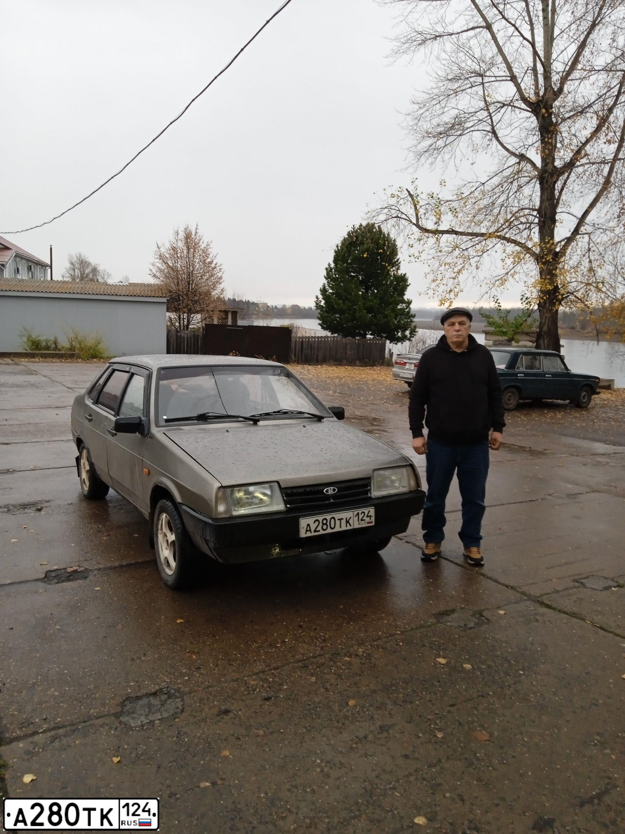 Фото автомобиля LADA 2109 SAMARA, 2001 — госномер А280ТК124. Цвет: СЕРЫЙ