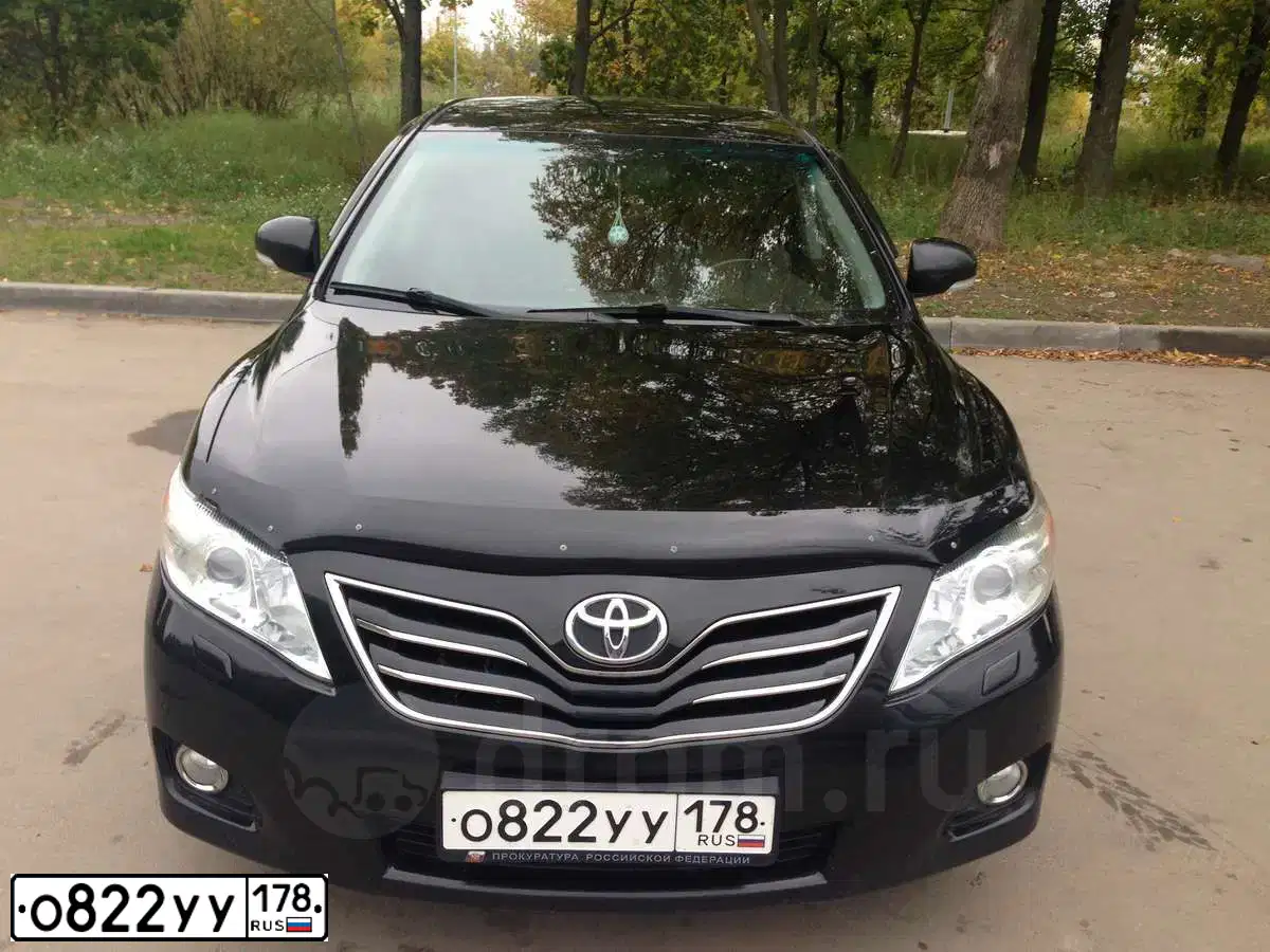 Фото автомобиля TOYOTA CAMRY, 2011 — госномер А862ТМ51. Цвет: ЧЕРНЫЙ