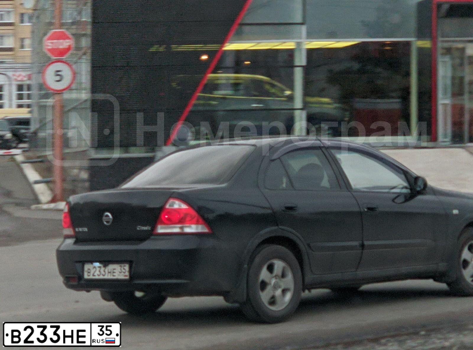 Фото автомобиля NISSAN ALMERA, 2007 — госномер М420АУ35. Цвет: ЧЕРНЫЙ