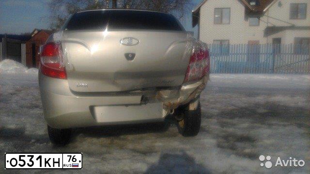 Фото автомобиля LADA 2190 GRANTA, 2012 — госномер О531КН76. Цвет: СЕРО-БЕЖЕВЫЙ