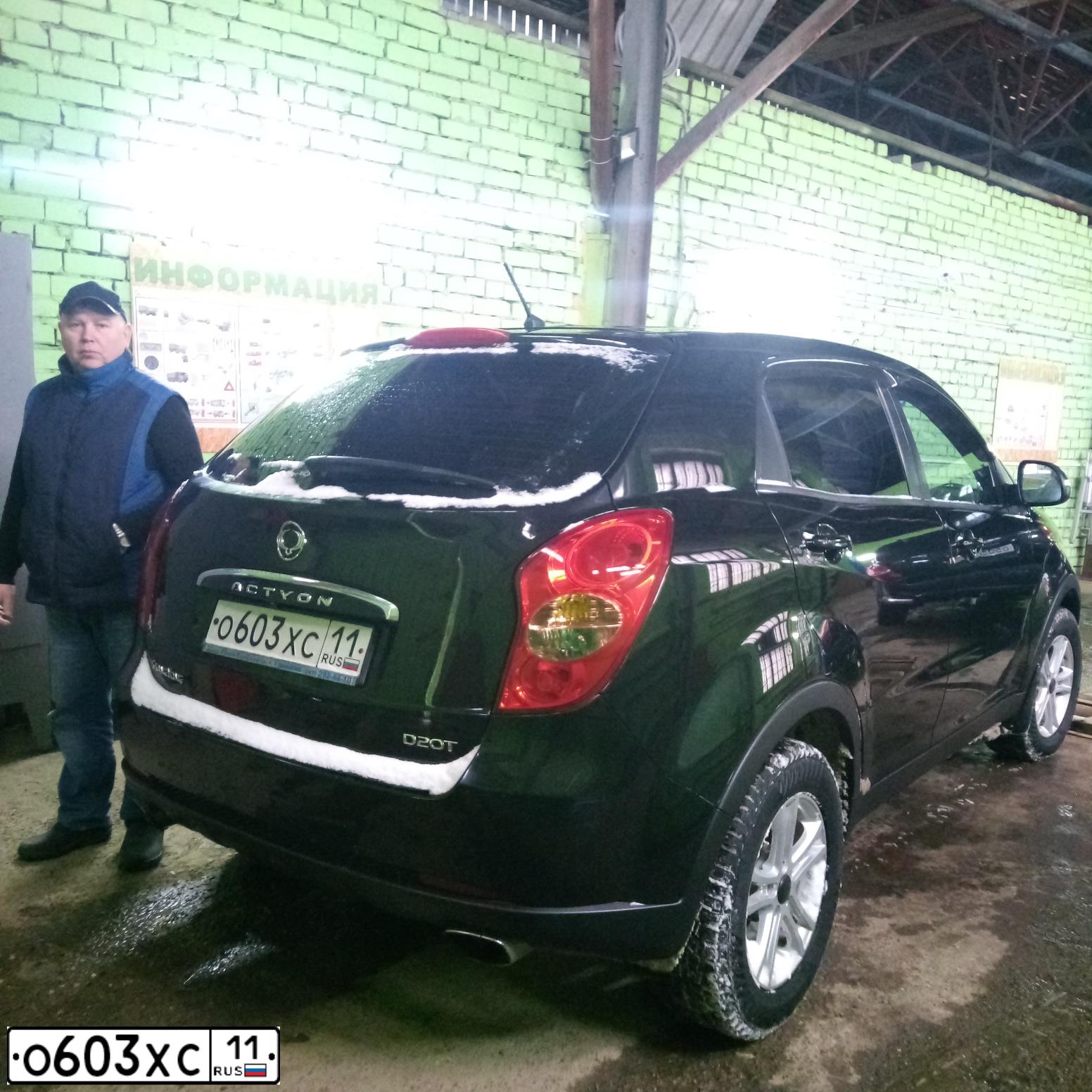 Фото автомобиля SSANGYONG ACTYON, 2011 — госномер Р139РМ186. Цвет: ЧЕРНЫЙ