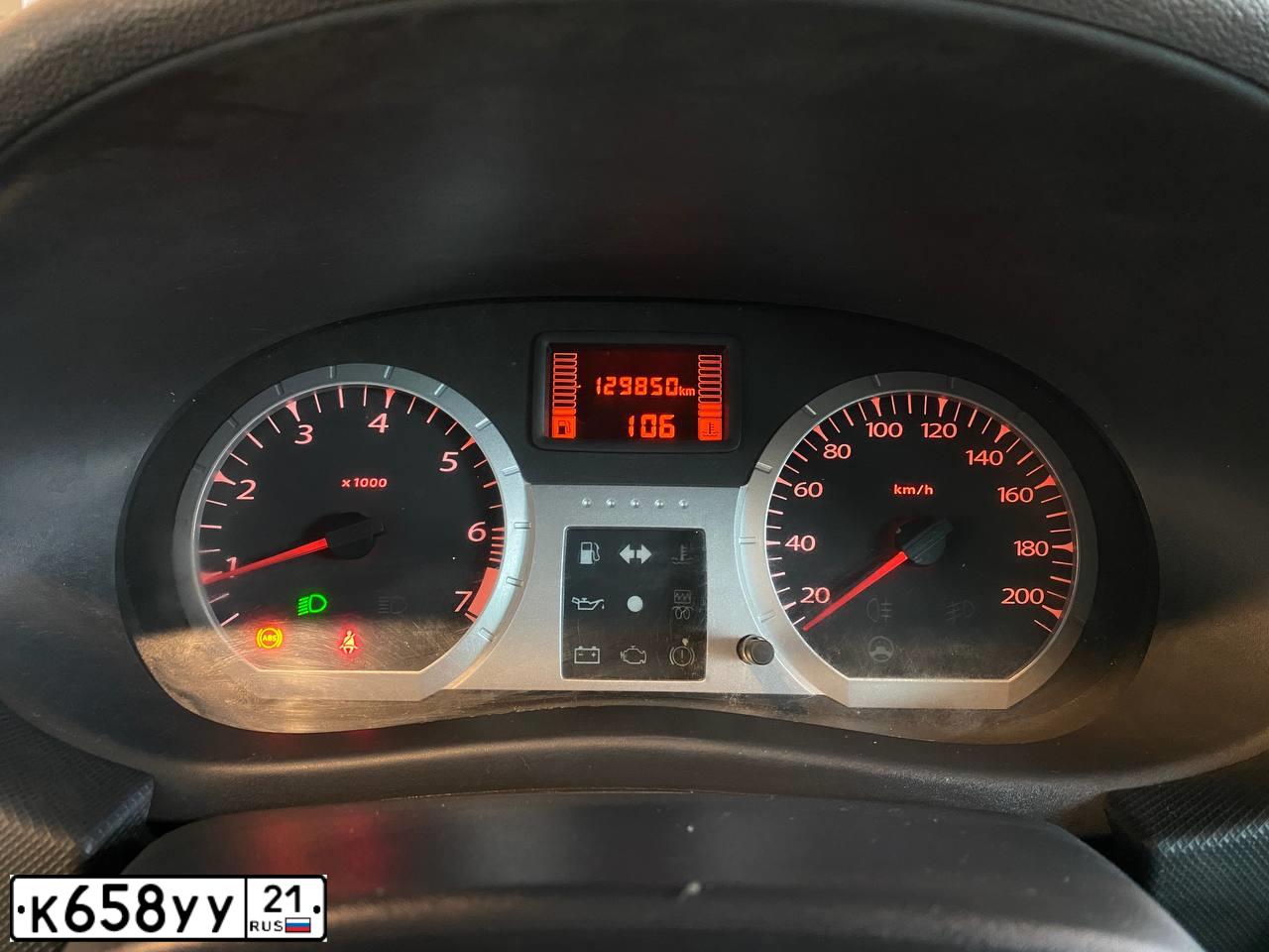Фото автомобиля LADA LARGUS, 2014 — госномер К658УУ21. Цвет: СЕРО-БЕЖЕВЫЙ