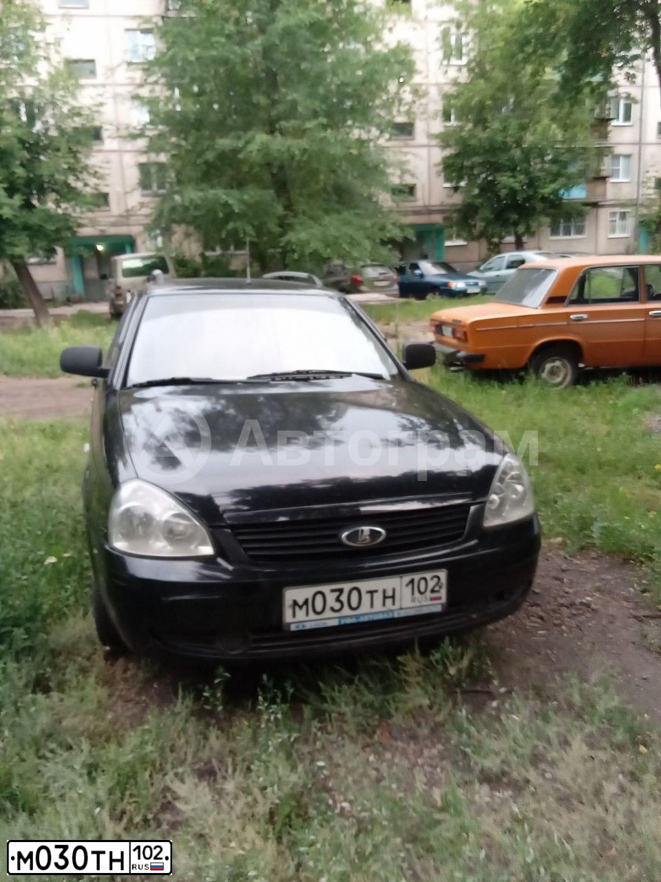 Фото автомобиля LADA 2171 PRIORA, 2010 — госномер М030ТН102. Цвет: Сине-Черный