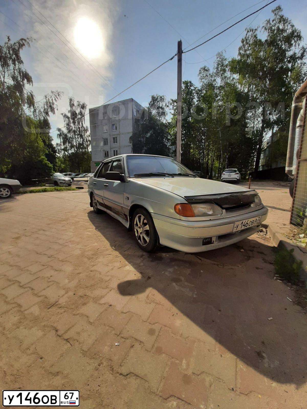Фото автомобиля LADA 2115 SAMARA, 2004 — госномер У146ОВ67. Цвет: ЖЕЛТЫЙ