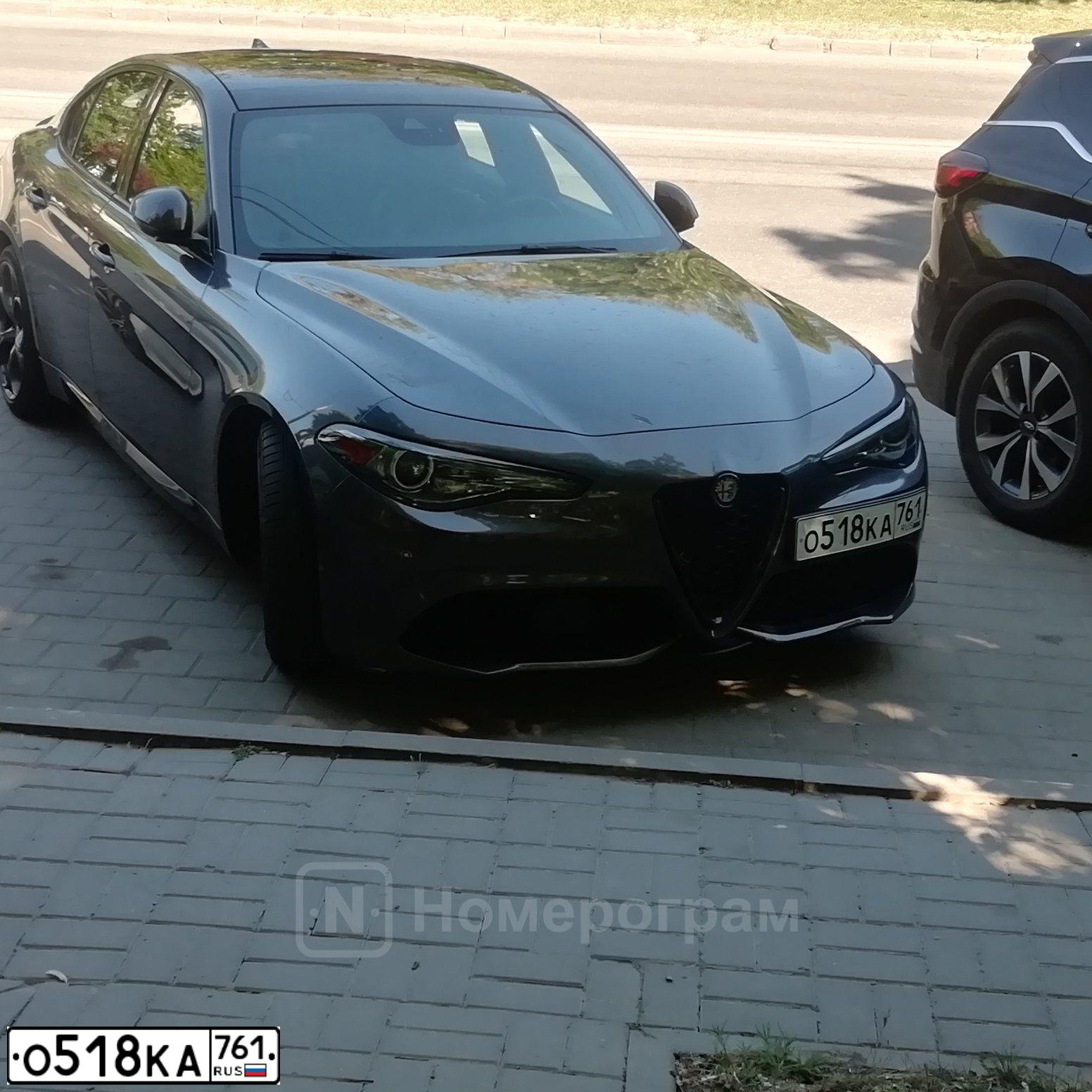 Фото автомобиля ALFA ROMEO GIULIA, 2019 — госномер М838УО13