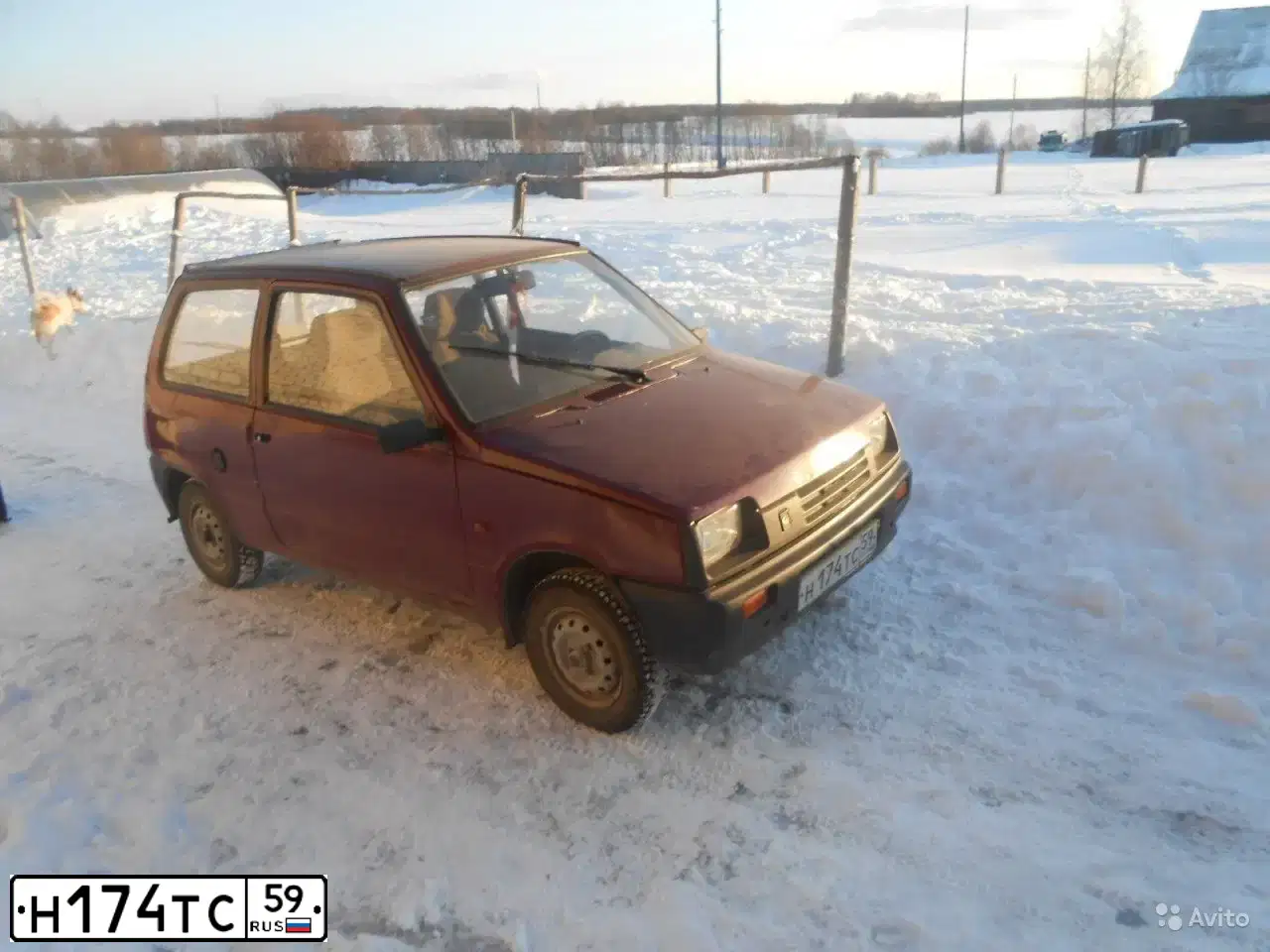 Фото автомобиля SEAZ OKA, 2004 — госномер Н174ТС59. Цвет: ГРАНАТ