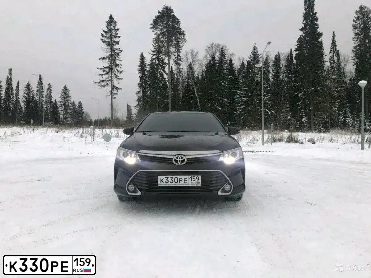 Фото автомобиля TOYOTA CAMRY, 2015 — госномер А444МВ159. Цвет: ЧЕРНЫЙ МЕТАЛЛИК