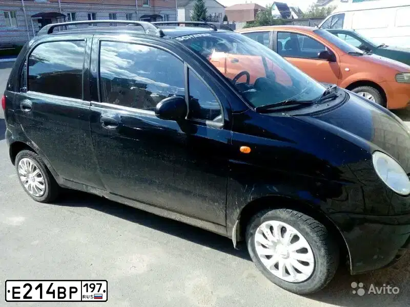 Фото автомобиля DAEWOO MATIZ, 2008 — госномер Н464РУ46. Цвет: ЧЕРНЫЙ