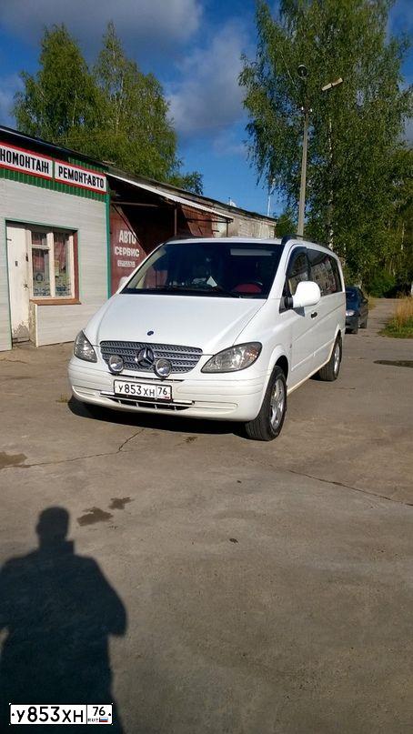 Фото автомобиля MERCEDES VITO, 2008 — госномер А007ТК76. Цвет: Белый