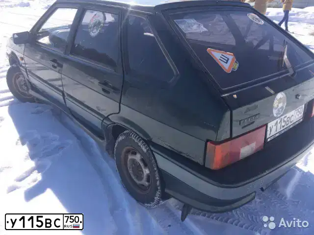 Фото автомобиля LADA 2114 SAMARA, 2002 — госномер У115ВС750. Цвет: Темно-зеленый