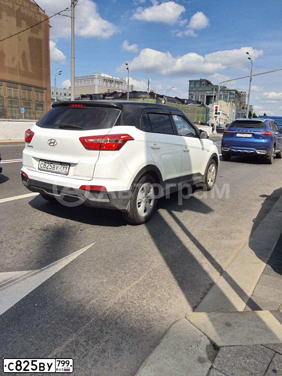 Фото автомобиля HYUNDAI CRETA, 2018 — госномер Р587МН159. Цвет: Белый