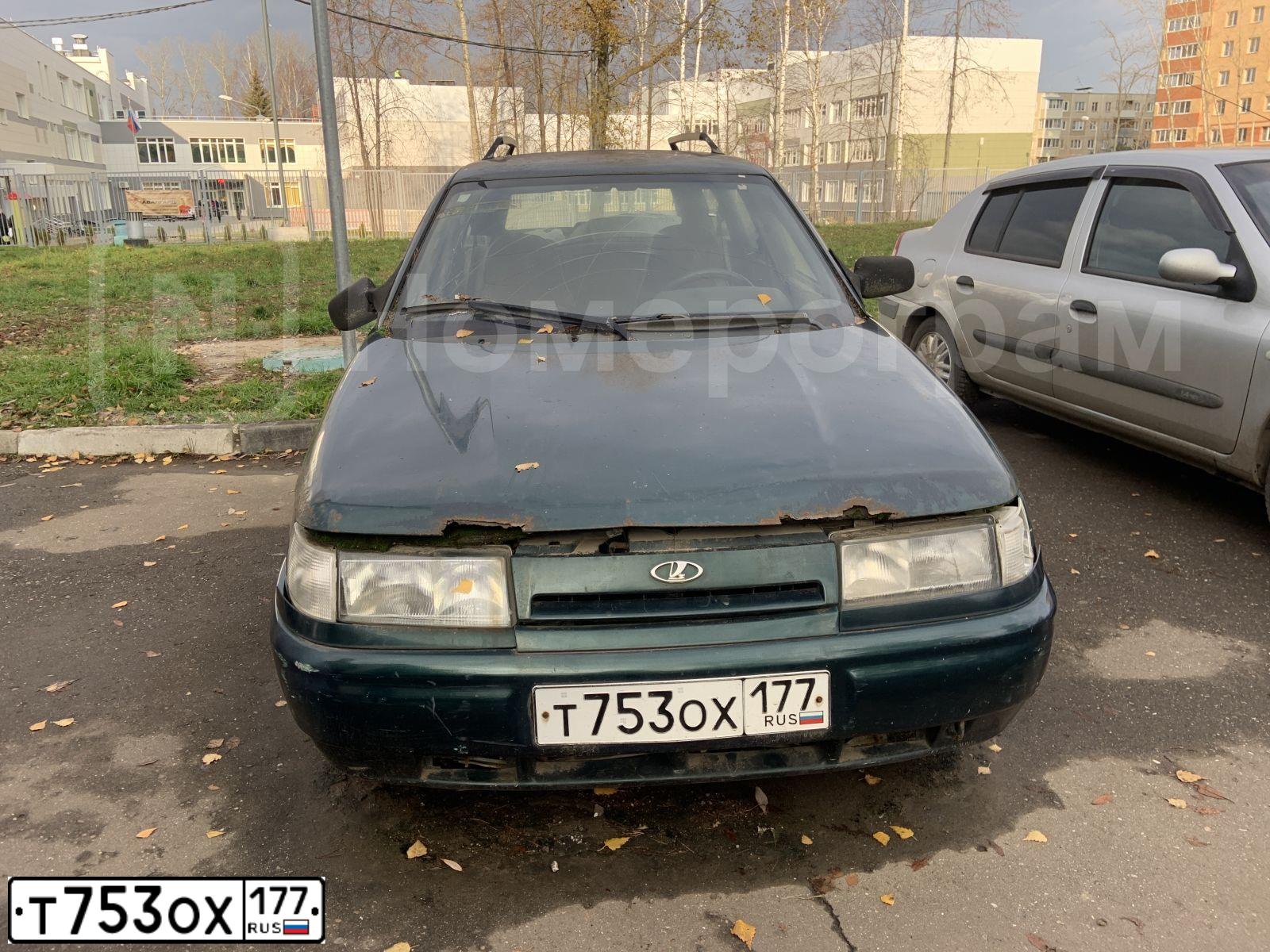 Фото автомобиля LADA 2111, 2003 — госномер Т753ОХ177. Цвет: ТЕМНО-ЗЕЛЕНЫЙ