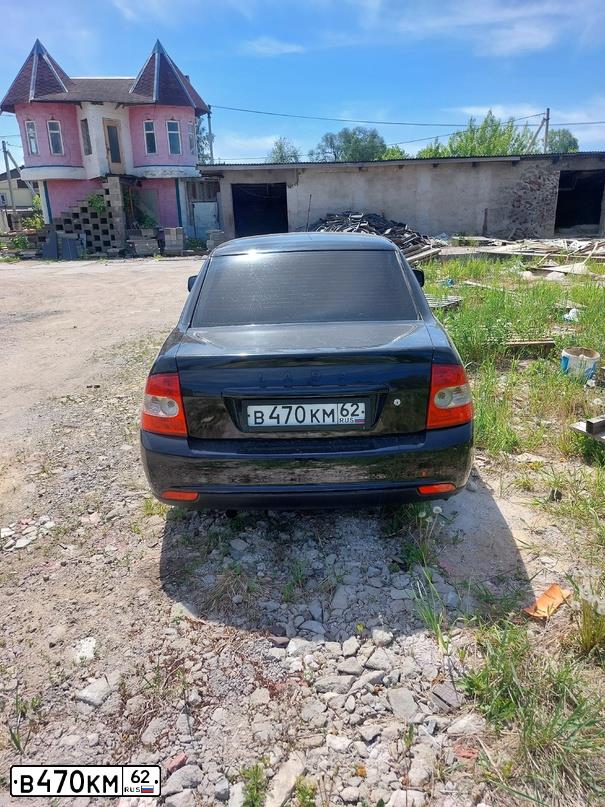 Фото автомобиля LADA 2170 PRIORA, 2008 — госномер В470КМ62. Цвет: ЧЕРНЫЙ