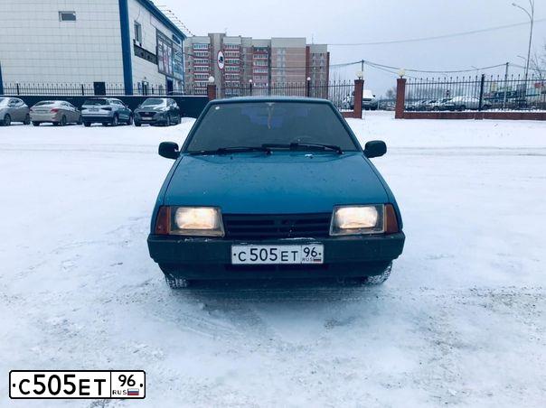 Фото автомобиля LADA 2109 SAMARA, 1999 — госномер С505ЕТ96. Цвет: сине-зеленый