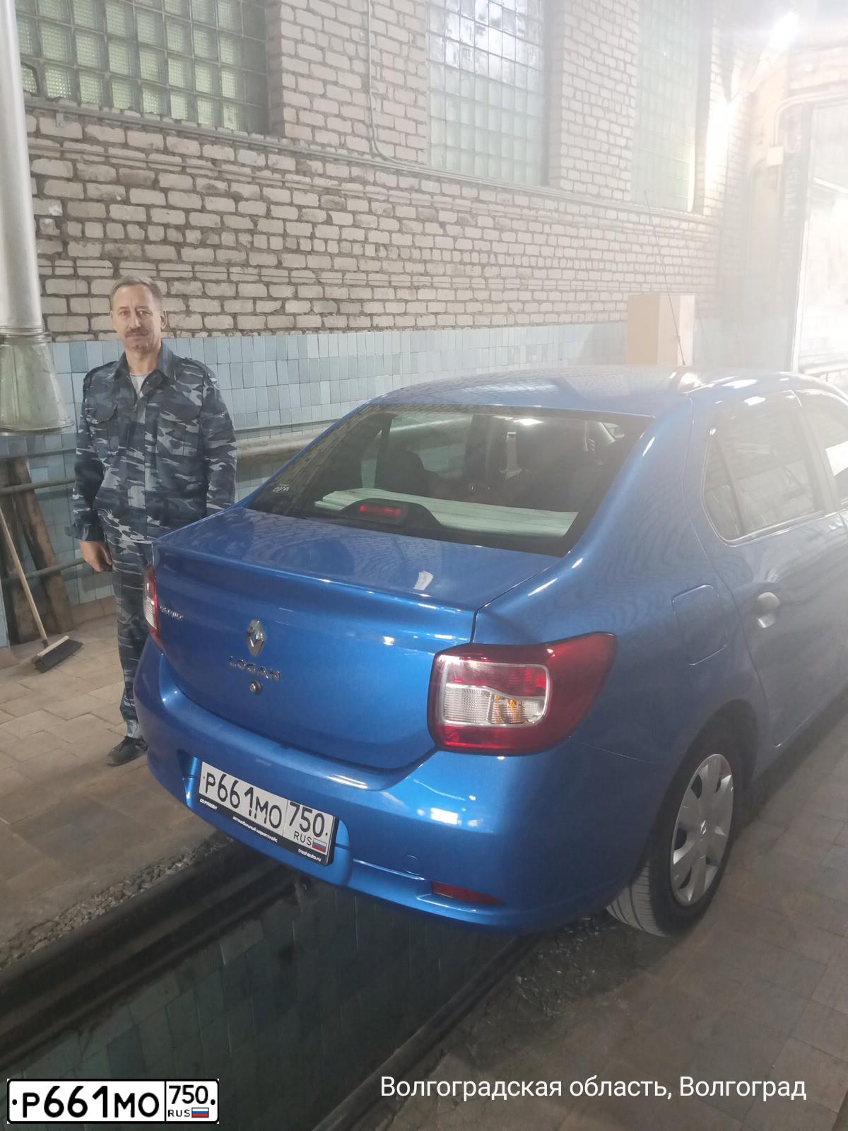 Фото автомобиля RENAULT LOGAN, 2016 — госномер Н788ВВ134. Цвет: СИНИЙ СВЕТЛЫЙ