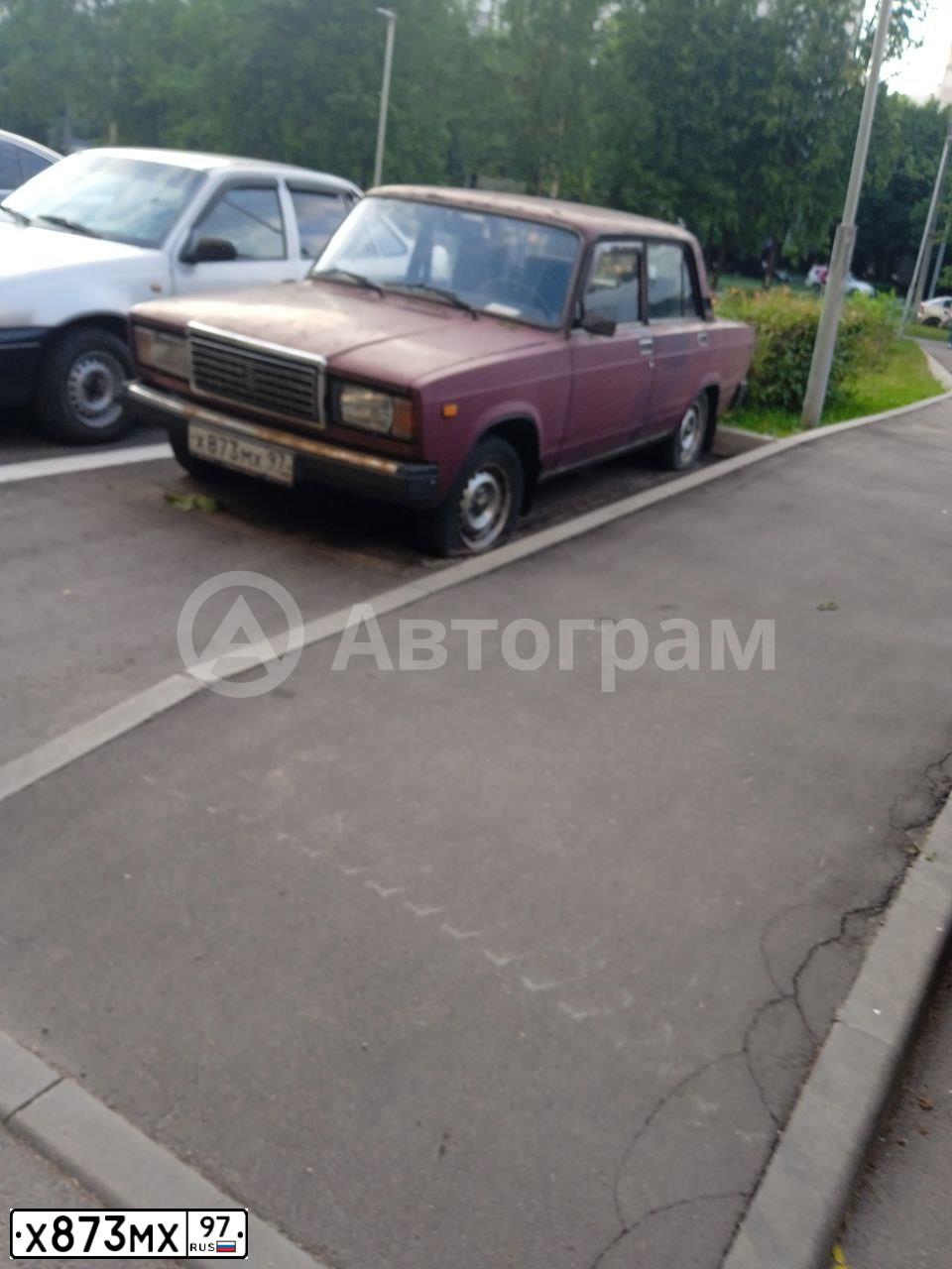 Фото автомобиля LADA 2107, 2003 — госномер Х873МХ97. Цвет: ВИШНЕВЫЙ ТЕМНЫЙ