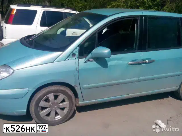 Фото автомобиля CITROEN C8, 2005 — госномер В538ЕМ37. Цвет: СВЕТЛО-ГОЛУБОЙ