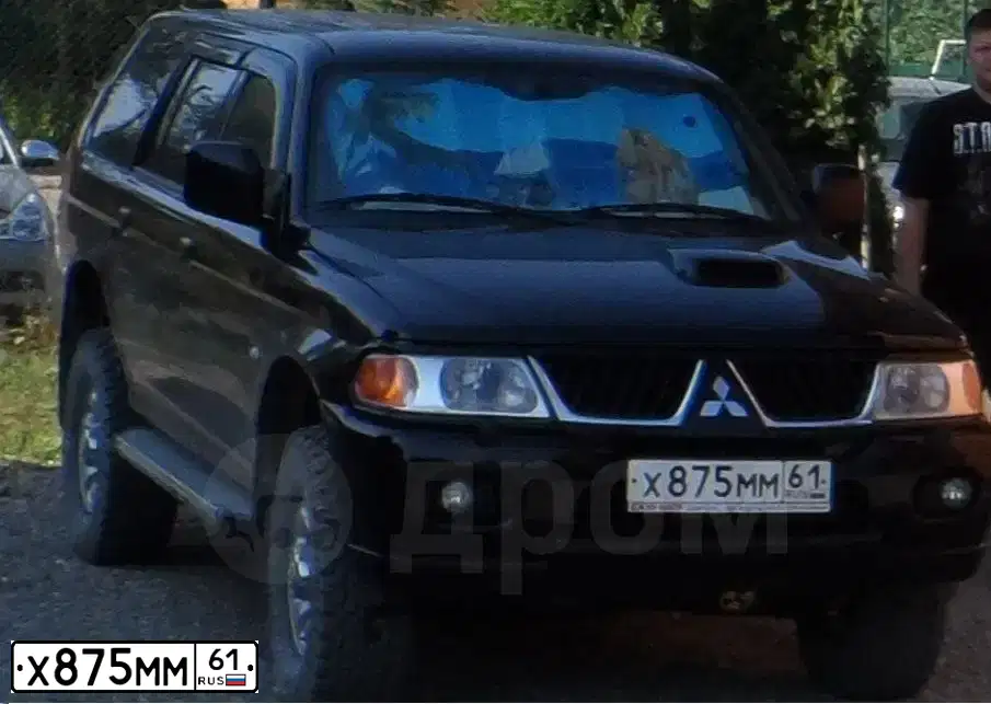 Фото автомобиля MITSUBISHI PAJERO SPORT, 2007 — госномер Т654РМ123. Цвет: ЧЕРНЫЙ