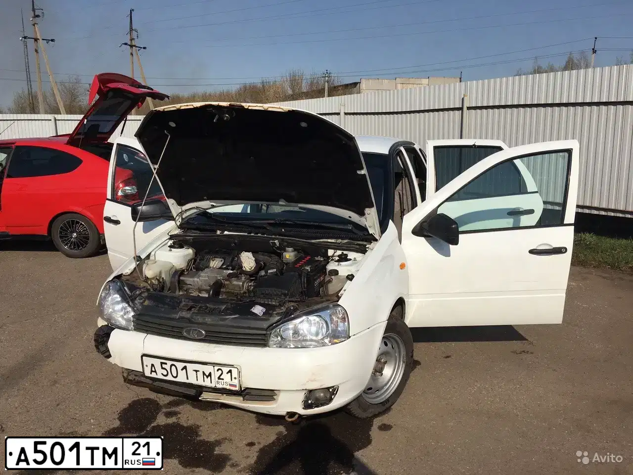 Фото автомобиля LADA 1119 KALINA, 2011 — госномер В448СС716. Цвет: Белый