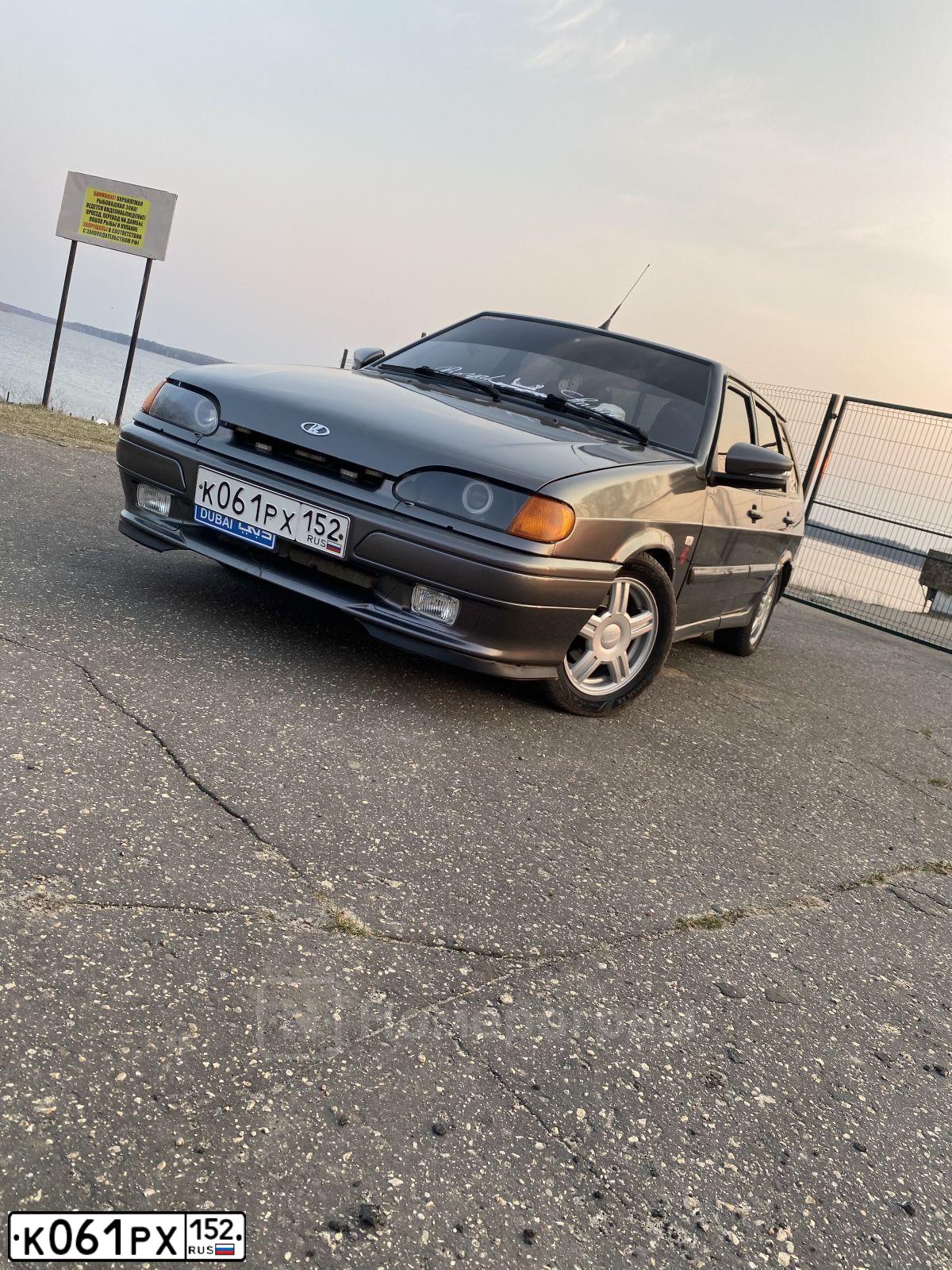 Фото автомобиля LADA 2114 SAMARA, 2005 — госномер К061РХ152. Цвет: СЕРО-ЗЕЛЕНЫЙ