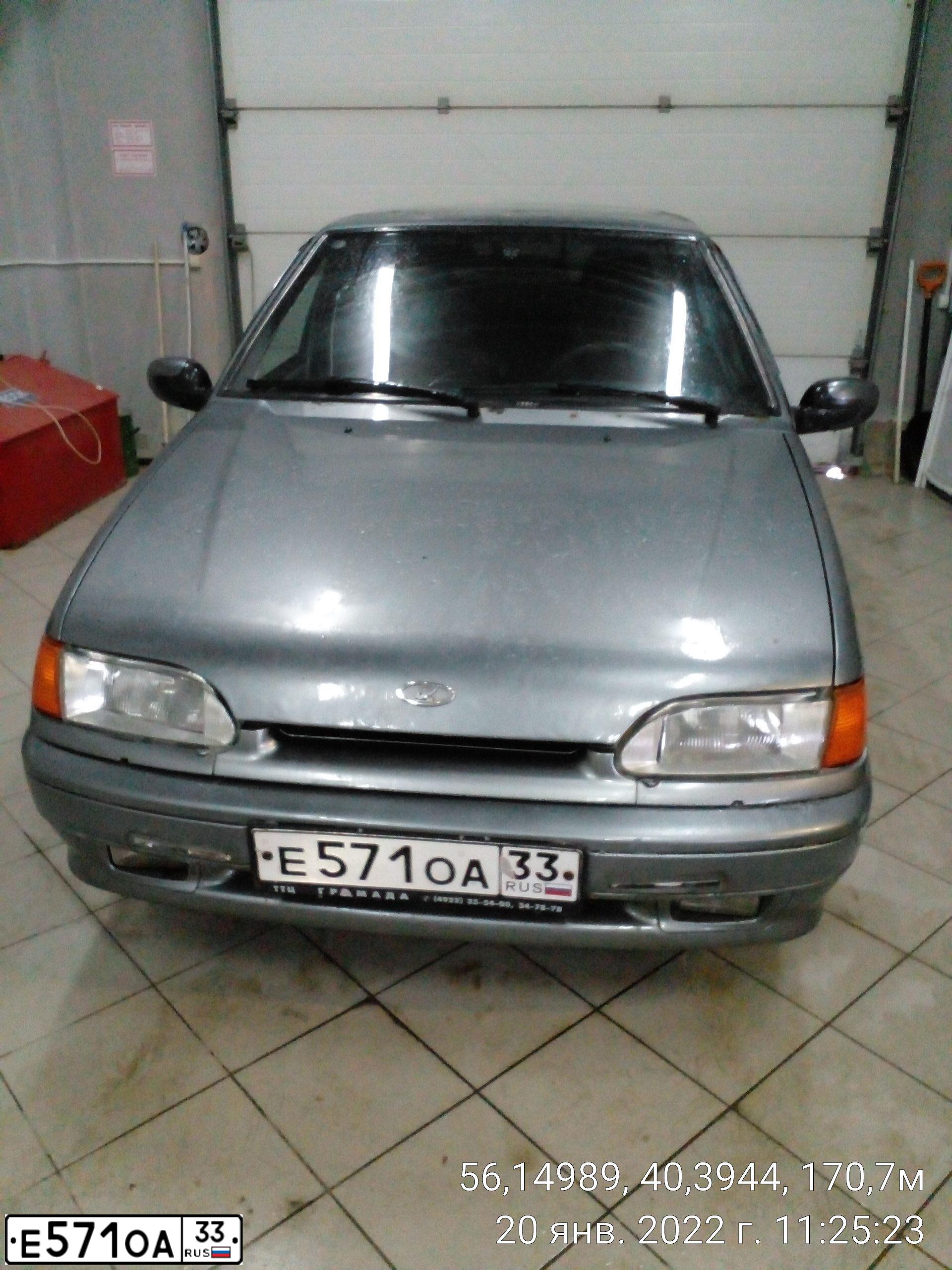 Фото автомобиля VAZ ВАЗ2115, 2006 — госномер Е571ОА33. Цвет: СЕРО-ЗЕЛЕНЫЙ
