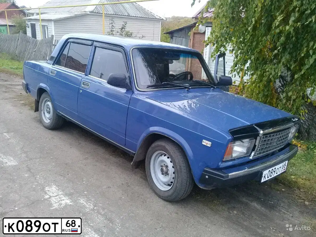 Фото автомобиля LADA 2107, 2006 — госномер К089ОТ68. Цвет: синий