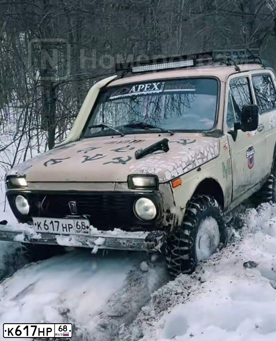 Фото автомобиля LADA 2121 NIVA, 1986 — госномер К617НР68. Цвет: ТЕМНО-БЕЖЕВЫЙ