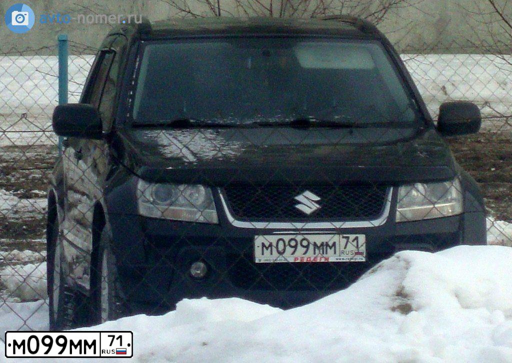 Фото автомобиля SUZUKI /GRAND/ VITARA, 2006 — госномер М099ММ71. Цвет: ЧЕРНЫЙ
